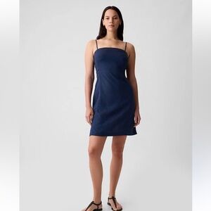 Linen-Blend Mini Dress GAP NWT